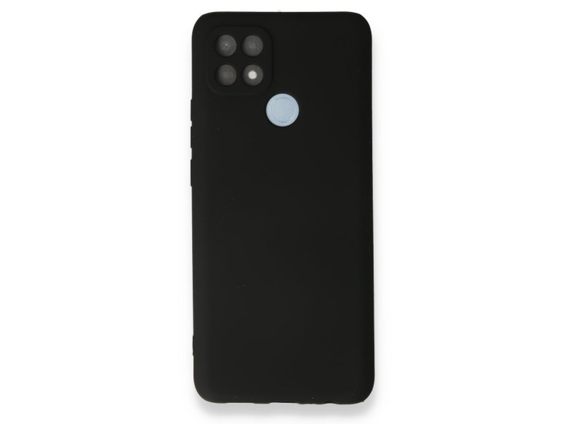 Newface Oppo A15S Kılıf First Silikon - Siyah