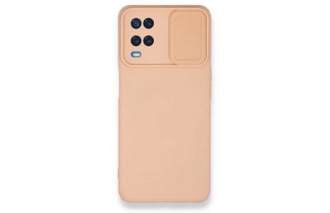 Newface Oppo A54 4G Kılıf Color Lens Silikon - Pudra