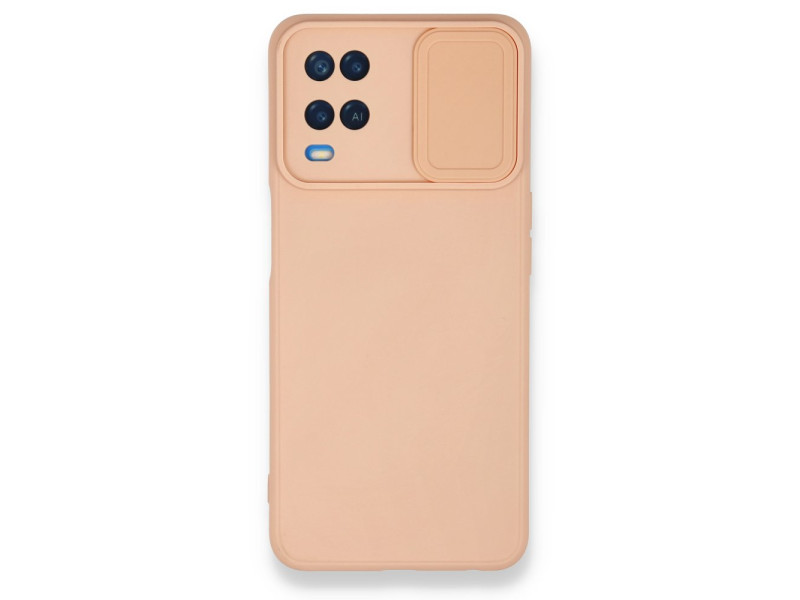 Newface Oppo A54 4G Kılıf Color Lens Silikon - Pudra