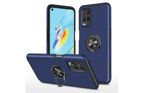 Newface Oppo A54 4G Kılıf Elit Yüzüklü Kapak - Lacivert