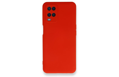Newface Oppo A54 4G Kılıf Nano içi Kadife Silikon - Kırmızı