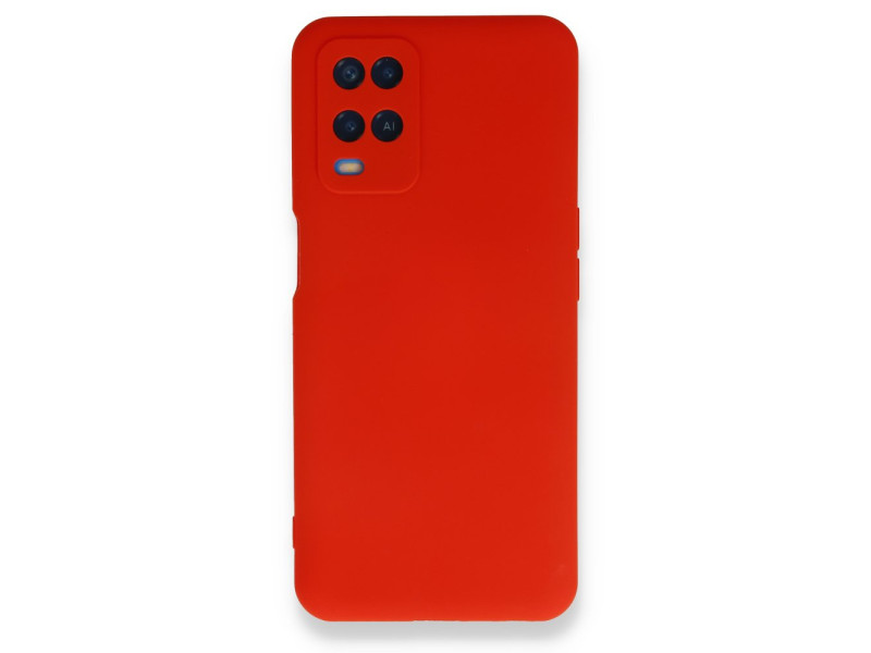 Newface Oppo A54 4G Kılıf Nano içi Kadife Silikon - Kırmızı