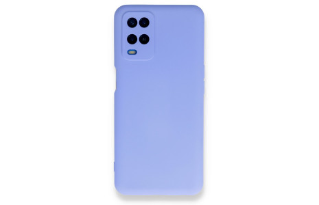 Newface Oppo A54 4G Kılıf Nano içi Kadife Silikon - Lila