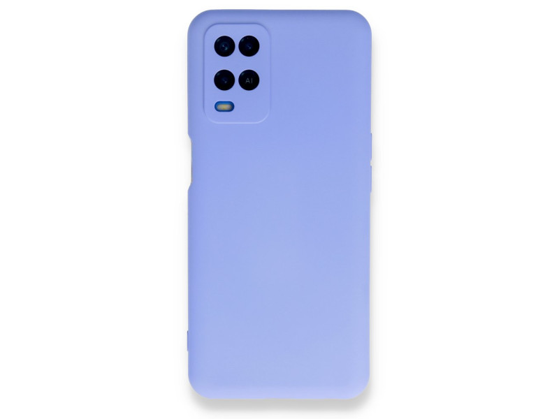 Newface Oppo A54 4G Kılıf Nano içi Kadife Silikon - Lila