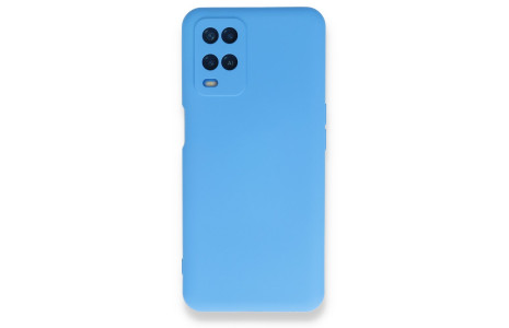 Newface Oppo A54 4G Kılıf Nano içi Kadife Silikon - Mavi