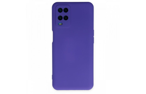 Newface Oppo A54 4G Kılıf Nano içi Kadife Silikon - Mor