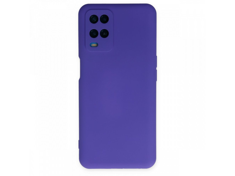 Newface Oppo A54 4G Kılıf Nano içi Kadife Silikon - Mor