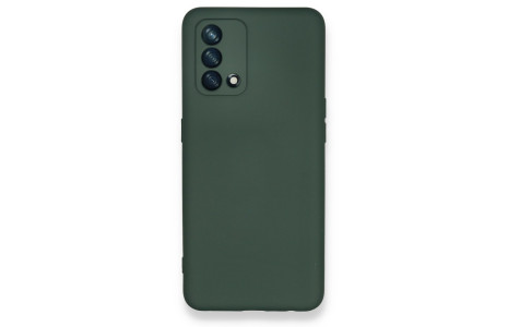 Newface Oppo A74 4G Kılıf Nano içi Kadife Silikon - Koyu Yeşil