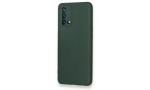 Newface Oppo A74 4G Kılıf Nano içi Kadife Silikon - Koyu Yeşil
