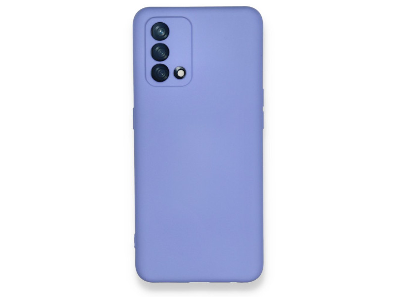 Newface Oppo A74 4G Kılıf Nano içi Kadife Silikon - Lila