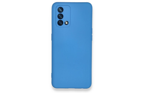 Newface Oppo A74 4G Kılıf Nano içi Kadife Silikon - Mavi