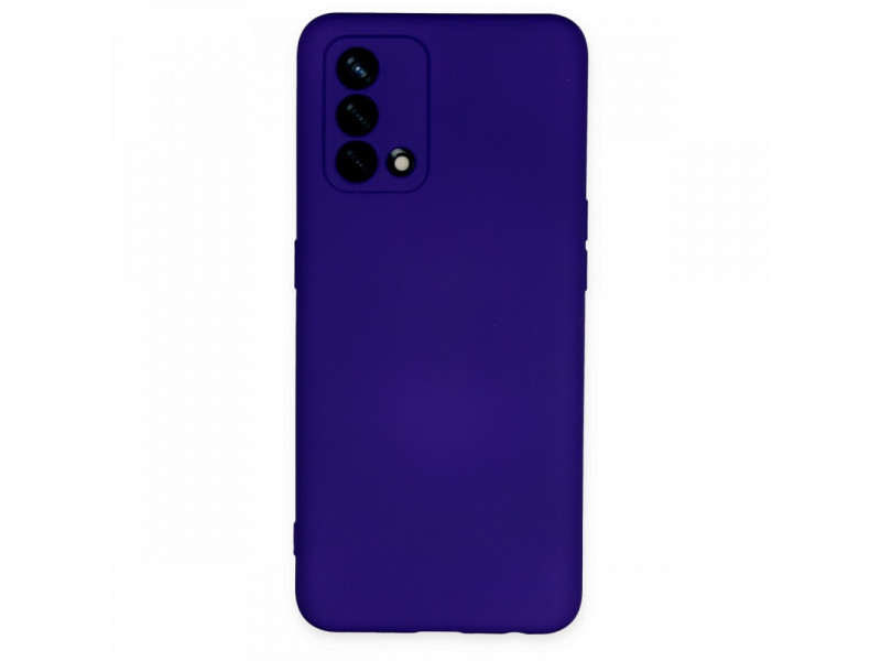 Newface Oppo A74 4G Kılıf Nano içi Kadife Silikon - Mor