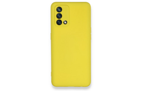 Newface Oppo A74 4G Kılıf Nano içi Kadife Silikon - Sarı