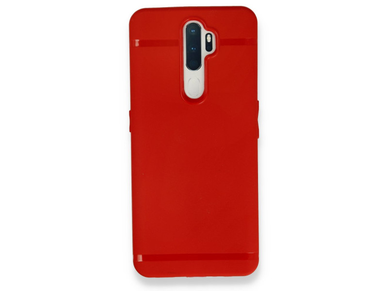 Newface Oppo A9 2020 Kılıf First Silikon - Kırmızı