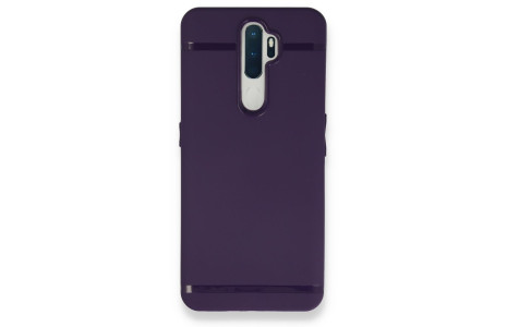 Newface Oppo A9 2020 Kılıf First Silikon - Mürdüm