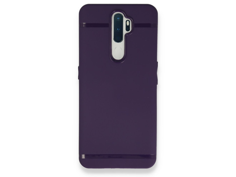 Newface Oppo A9 2020 Kılıf First Silikon - Mürdüm
