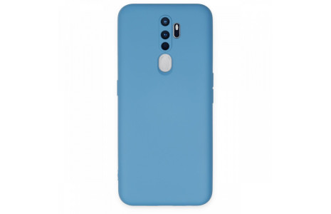 Newface Oppo A9 2020 Kılıf Nano içi Kadife Silikon - Mavi