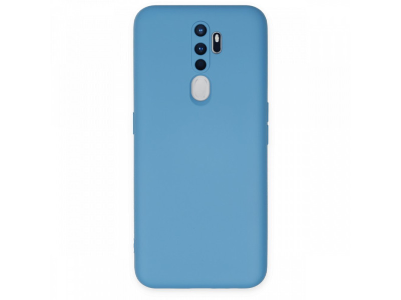 Newface Oppo A9 2020 Kılıf Nano içi Kadife Silikon - Mavi