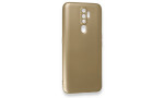 Newface Oppo A9 2020 Kılıf First Silikon - Gold