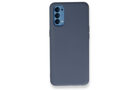 Newface Oppo Reno 4 Kılıf Nano içi Kadife Silikon - Gri