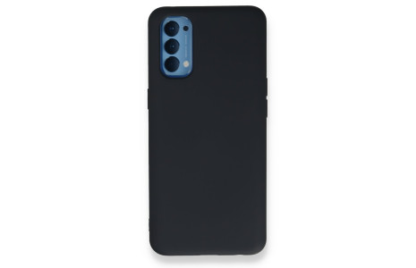 Newface Oppo Reno 4 Kılıf Nano içi Kadife Silikon - Lacivert