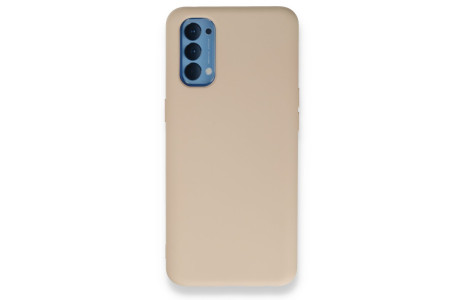 Newface Oppo Reno 4 Kılıf Nano içi Kadife Silikon - Pudra