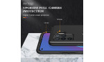 Newface Oppo Reno 5 Lite Kılıf Elit Yüzüklü Kapak - Siyah