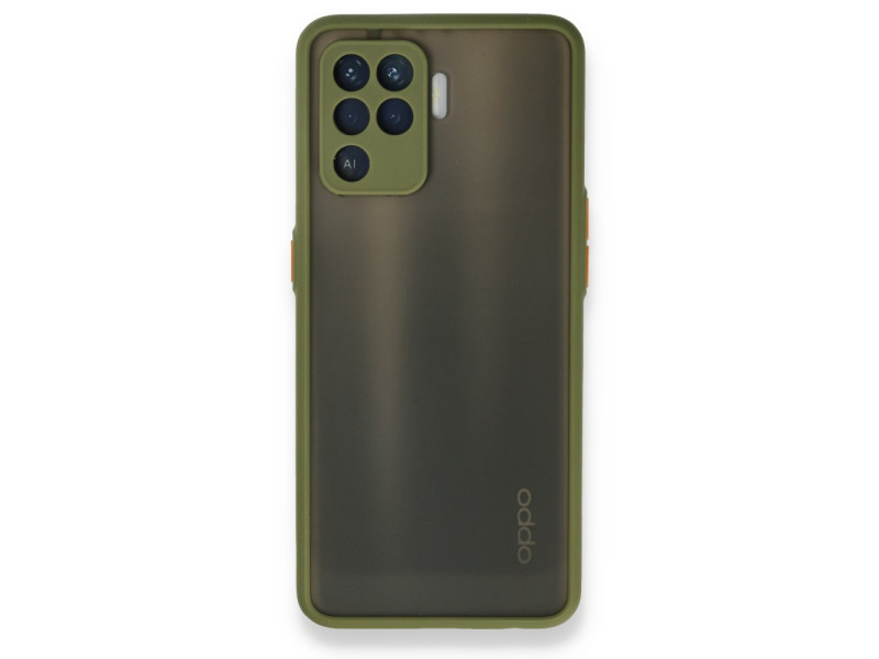 Newface Oppo Reno 5 Lite Kılıf Montreal Silikon Kapak - Açık Yeşil