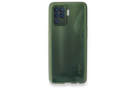Newface Oppo Reno 5 Lite Kılıf S Silikon - Yeşil