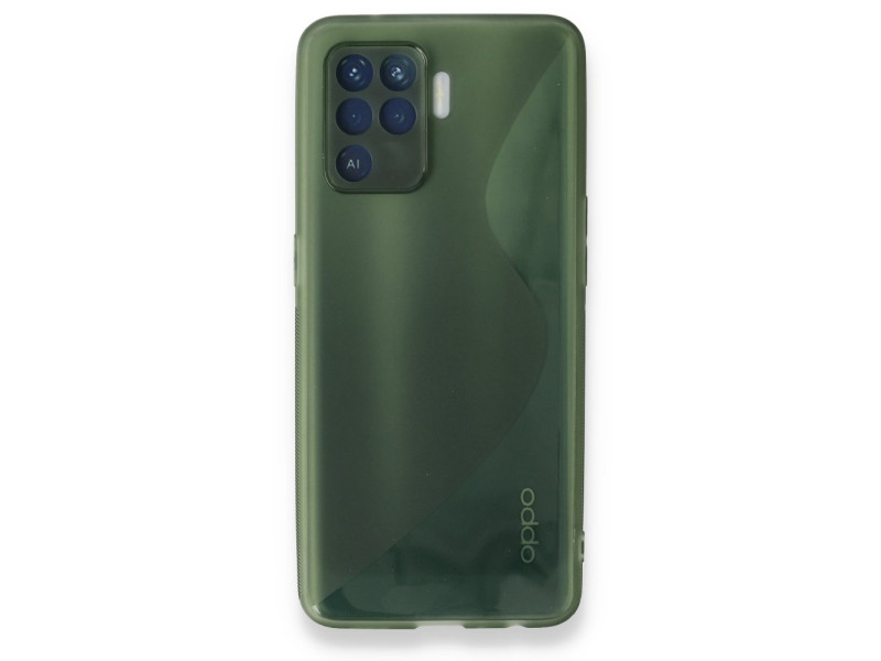 Newface Oppo Reno 5 Lite Kılıf S Silikon - Yeşil