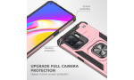 Newface Oppo Reno 5 Lite Kılıf Zegna Yüzüklü Silikon Kapak - Rose