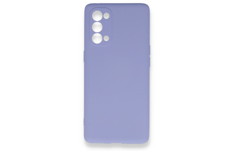Newface Oppo Reno 5 Pro Kılıf Nano içi Kadife Silikon - Lila