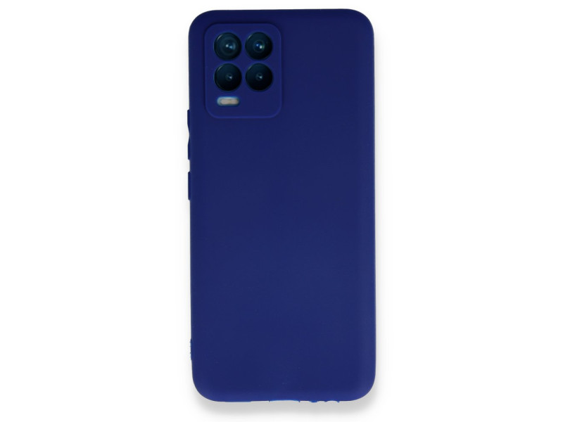 Newface Realme 8 Kılıf First Silikon - Mavi