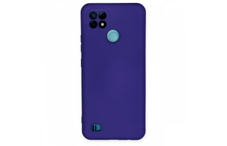 Newface Realme C21 Kılıf Nano içi Kadife Silikon - Mor