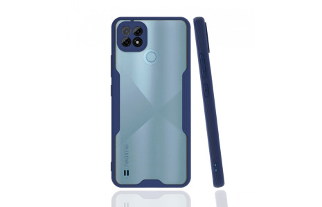 Newface Realme C21 Kılıf Platin Silikon - Lacivert