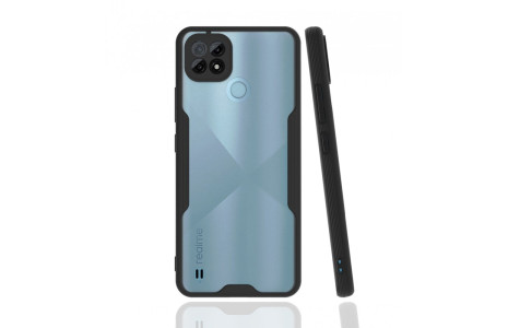 Newface Realme C21 Kılıf Platin Silikon - Siyah