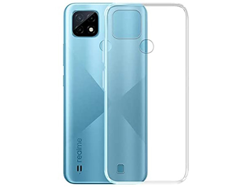 Newface Realme C25 Kılıf Lüx Şeffaf Silikon