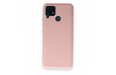 Newface Realme C25 Kılıf Nano içi Kadife Silikon - Pudra
