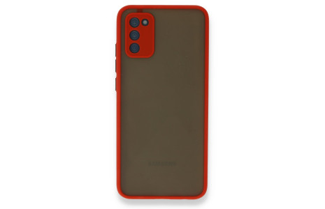 Newface Samsung Galaxy A02S Kılıf Montreal Silikon Kapak - Kırmızı
