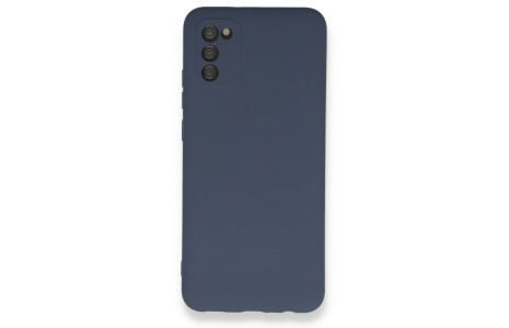 Newface Samsung Galaxy A03S Kılıf Nano içi Kadife Silikon - Gri