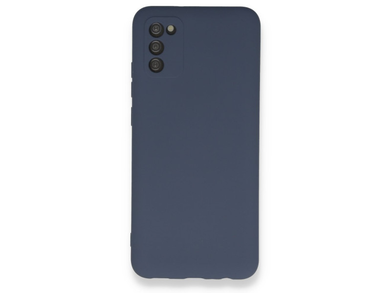 Newface Samsung Galaxy A03S Kılıf Nano içi Kadife Silikon - Gri