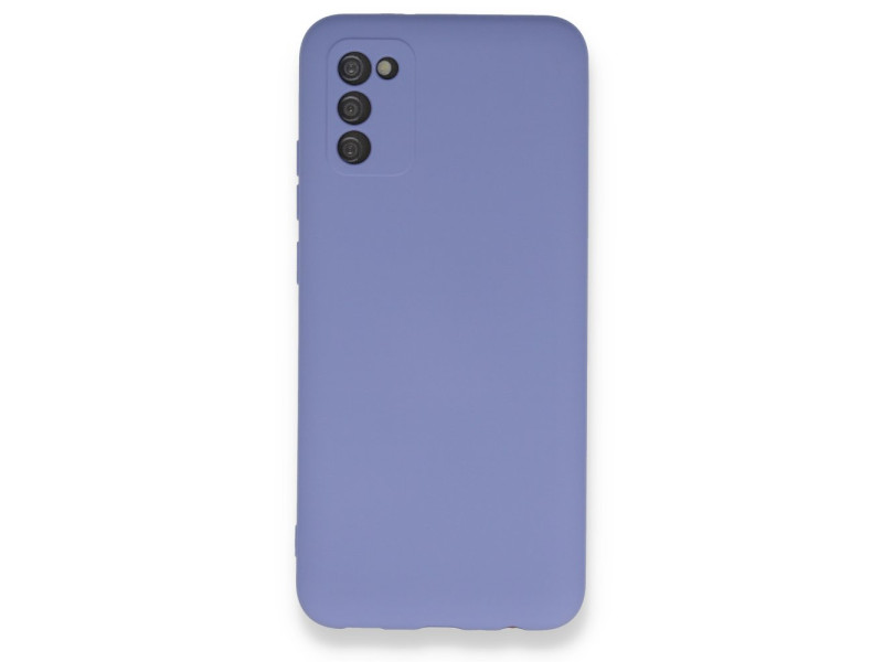 Newface Samsung Galaxy A03S Kılıf Nano içi Kadife Silikon - Lila
