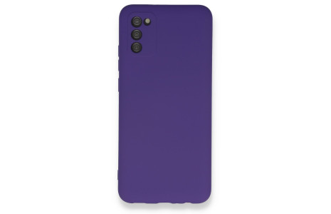 Newface Samsung Galaxy A03S Kılıf Nano içi Kadife Silikon - Mor