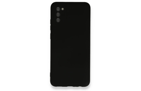 Newface Samsung Galaxy A03S Kılıf Nano içi Kadife Silikon - Siyah