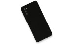 Newface Samsung Galaxy A03S Kılıf Nano içi Kadife Silikon - Siyah