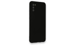 Newface Samsung Galaxy A03S Kılıf Nano içi Kadife Silikon - Siyah