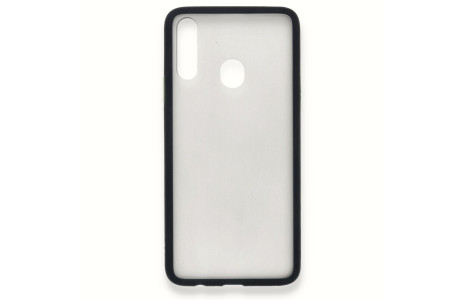 Newface Samsung Galaxy A20S Kılıf Montreal Silikon Kapak - Siyah