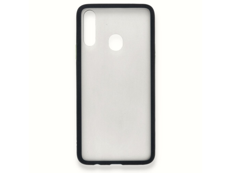 Newface Samsung Galaxy A20S Kılıf Montreal Silikon Kapak - Siyah