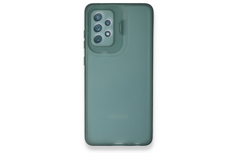 Newface Samsung Galaxy A32 Kılıf Jumbo Silikon - Koyu Yeşil