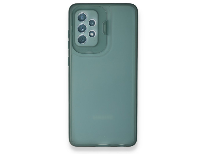 Newface Samsung Galaxy A32 Kılıf Jumbo Silikon - Koyu Yeşil